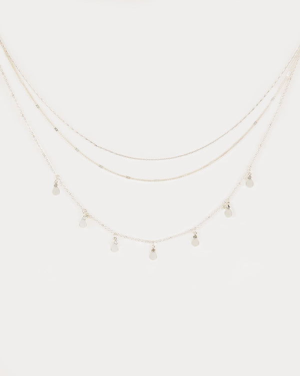 Colette by Colette Hayman Silver Crystal Pendant 3pk Multi Necklace