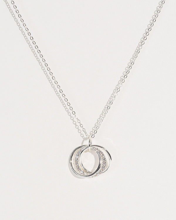 Colette by Colette Hayman Silver Cubic Zirconia Loops Necklace