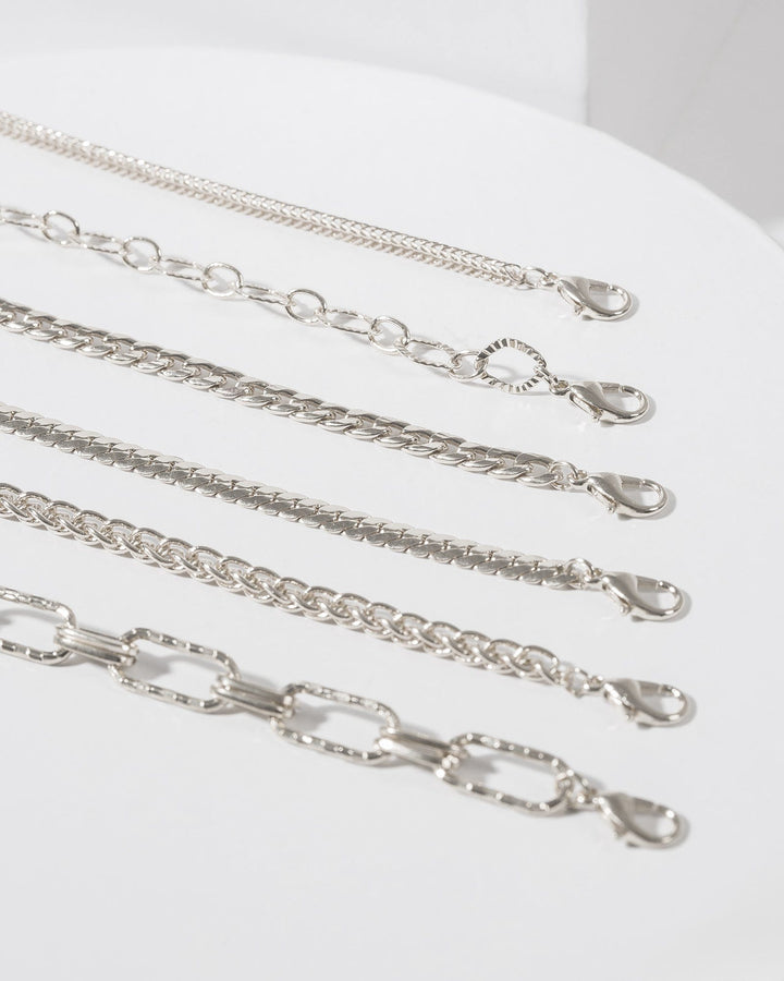 Colette by Colette Hayman Silver Fine Chain Multi Bracelet