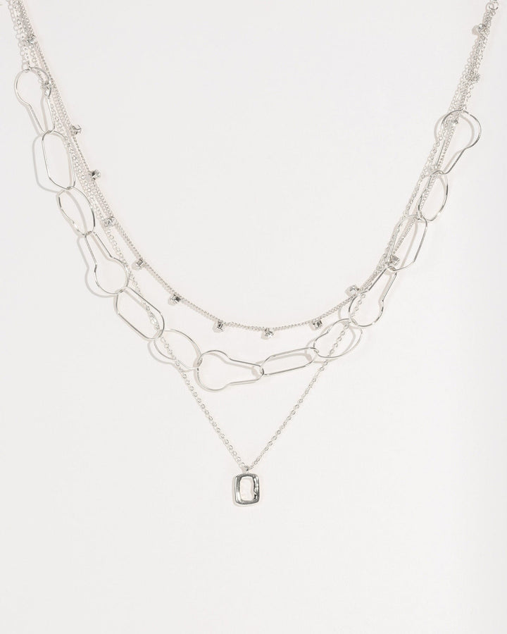 Colette by Colette Hayman Silver Fine Chain Organic Shape Necklace