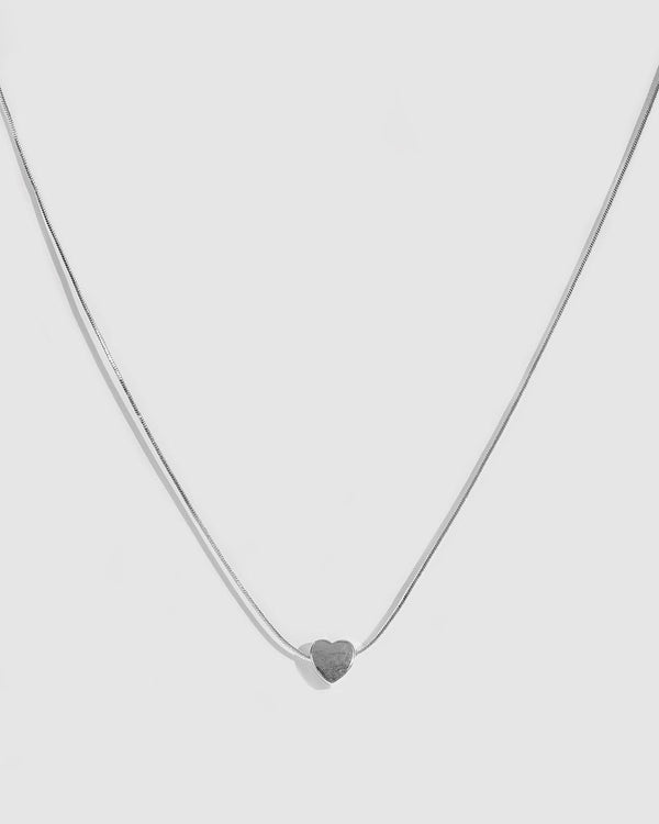 Colette by Colette Hayman Silver Fine Heart Necklace