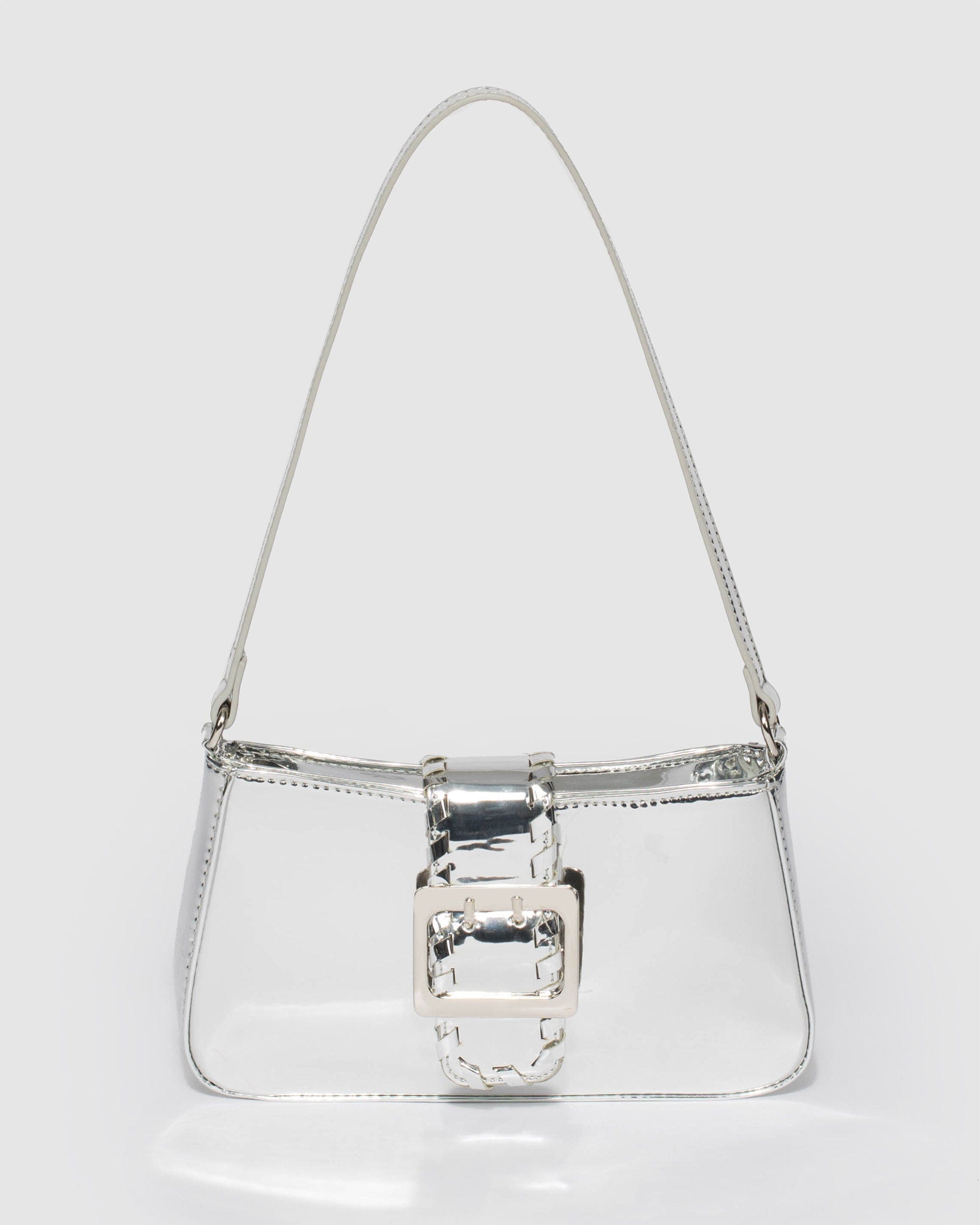 Silver Frankie Whip Stitch Shoulder Bag Online | Colette Hayman ...
