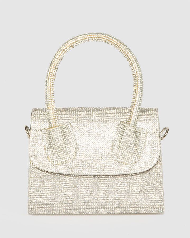 Colette by Colette Hayman Silver Kiki Crystal Bag