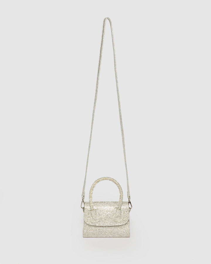 Colette by Colette Hayman Silver Kiki Crystal Bag