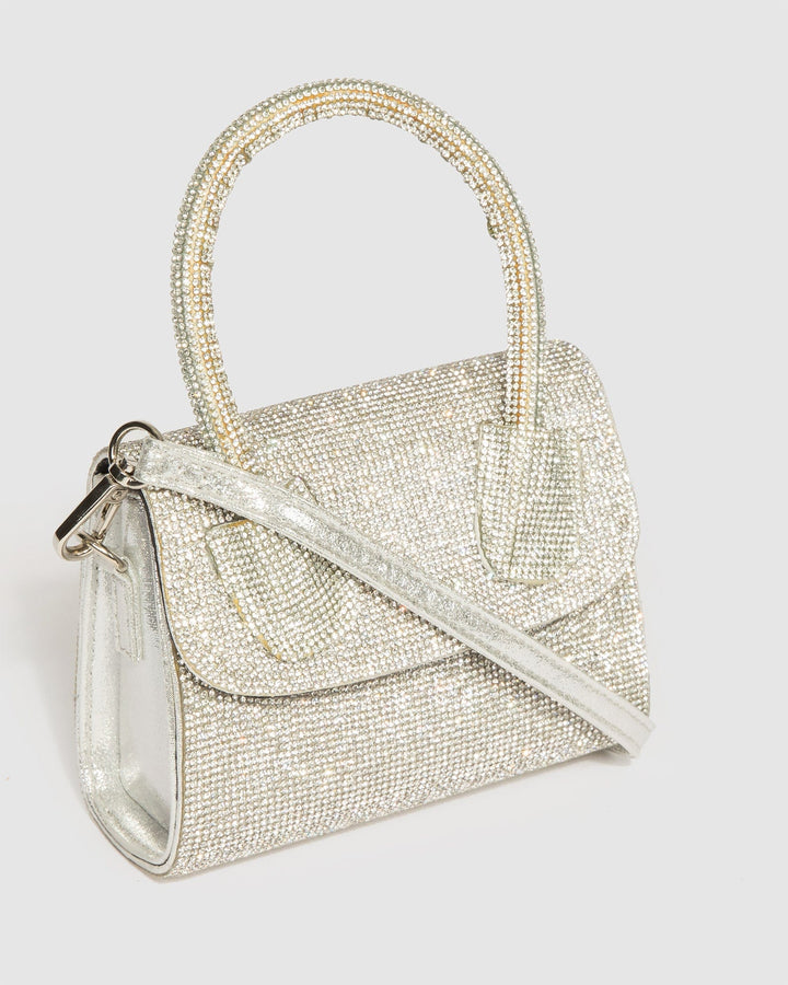 Colette by Colette Hayman Silver Kiki Crystal Bag