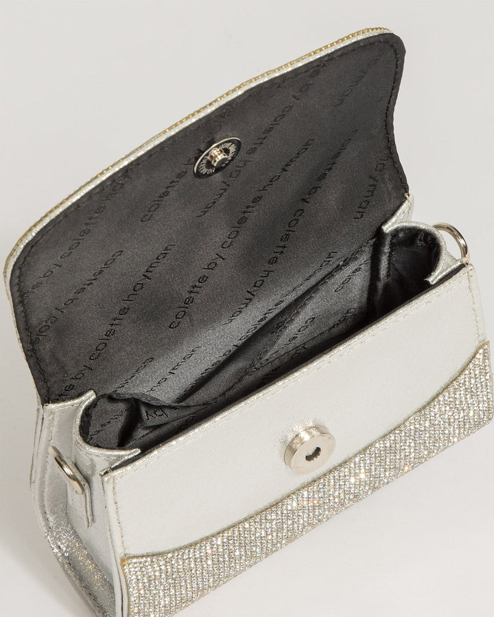 Colette by Colette Hayman Silver Kiki Crystal Bag