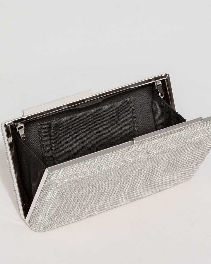 Colette by Colette Hayman Silver Lulu Clutch Bag