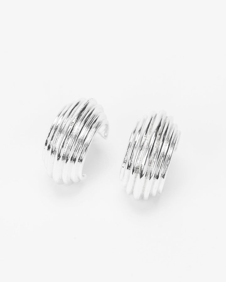 Colette by Colette Hayman Silver Staged Hoop Earrings