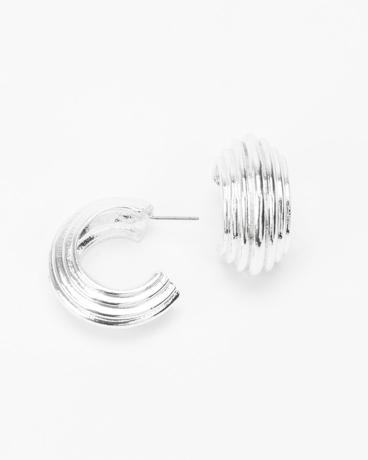 Colette by Colette Hayman Silver Staged Hoop Earrings
