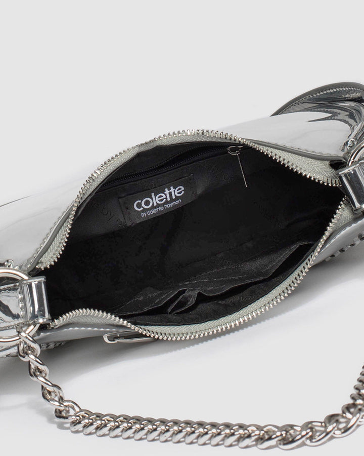Colette by Colette Hayman Silver Vanessa Stud Crossbody Bag