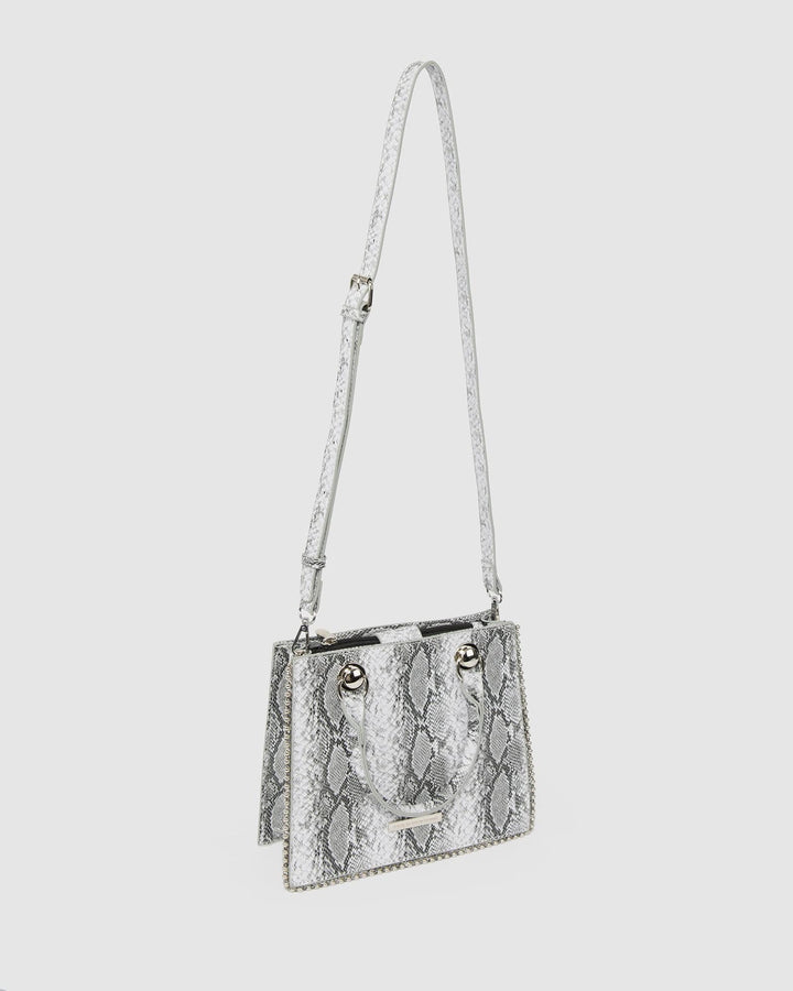 Colette by Colette Hayman Snake Print Alina Stud Mini Tote Bag