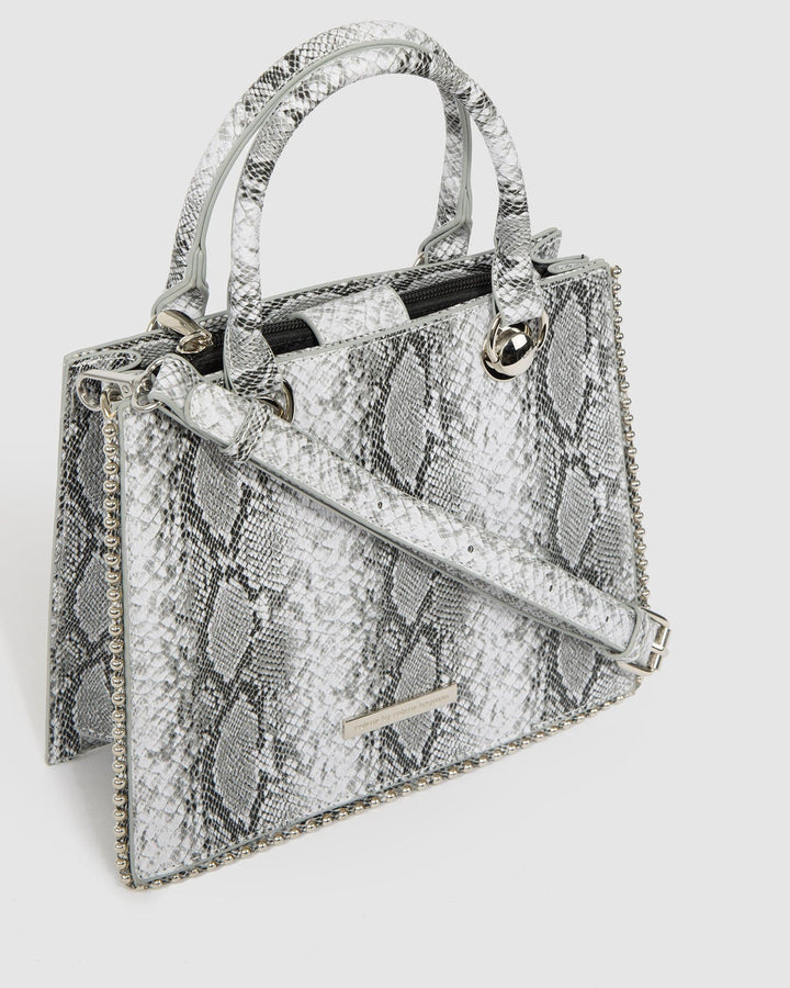 Colette by Colette Hayman Snake Print Alina Stud Mini Tote Bag