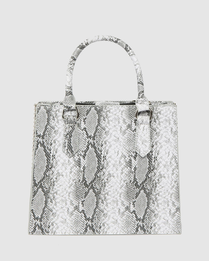 Colette by Colette Hayman Snake Print Alina Stud Mini Tote Bag