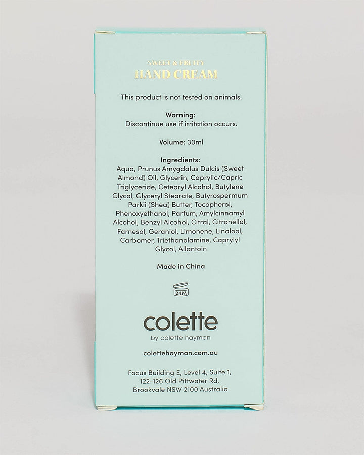 Colette by Colette Hayman Sweet & Fruity Hand Cream 30ml