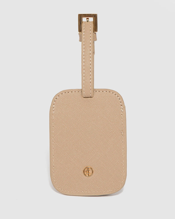 Colette by Colette Hayman Taupe Classic Luggage Tag