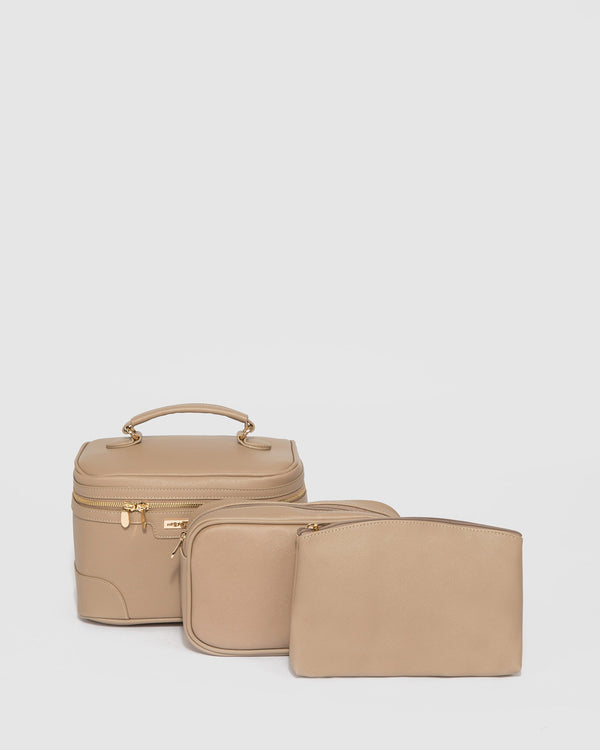 Colette by Colette Hayman Taupe Cosmetic Case Pack