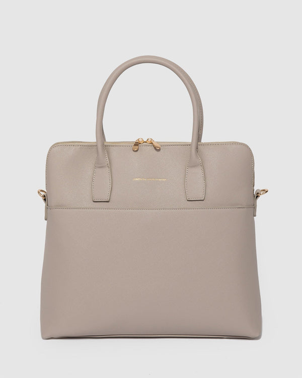Colette by Colette Hayman Taupe Dominique Laptop Bag