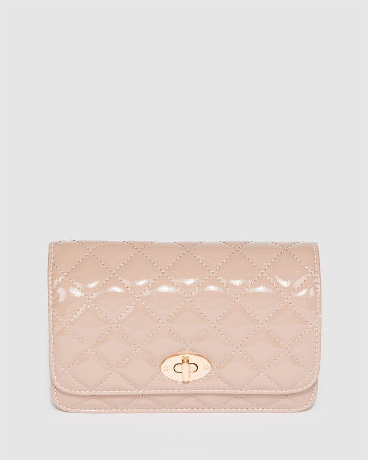 Colette by Colette Hayman Taupe Eboni Quilted Crossbody Bag
