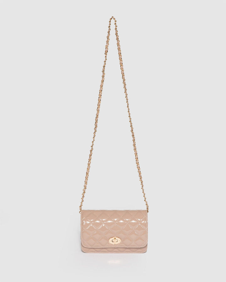 Colette by Colette Hayman Taupe Eboni Quilted Crossbody Bag