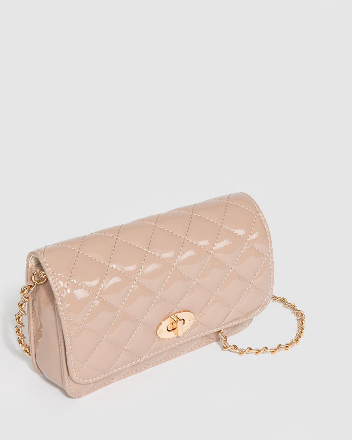 Colette by Colette Hayman Taupe Eboni Quilted Crossbody Bag