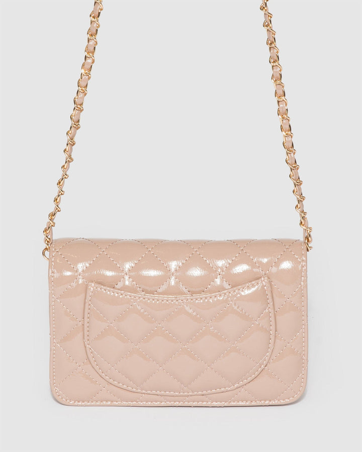 Colette by Colette Hayman Taupe Eboni Quilted Crossbody Bag