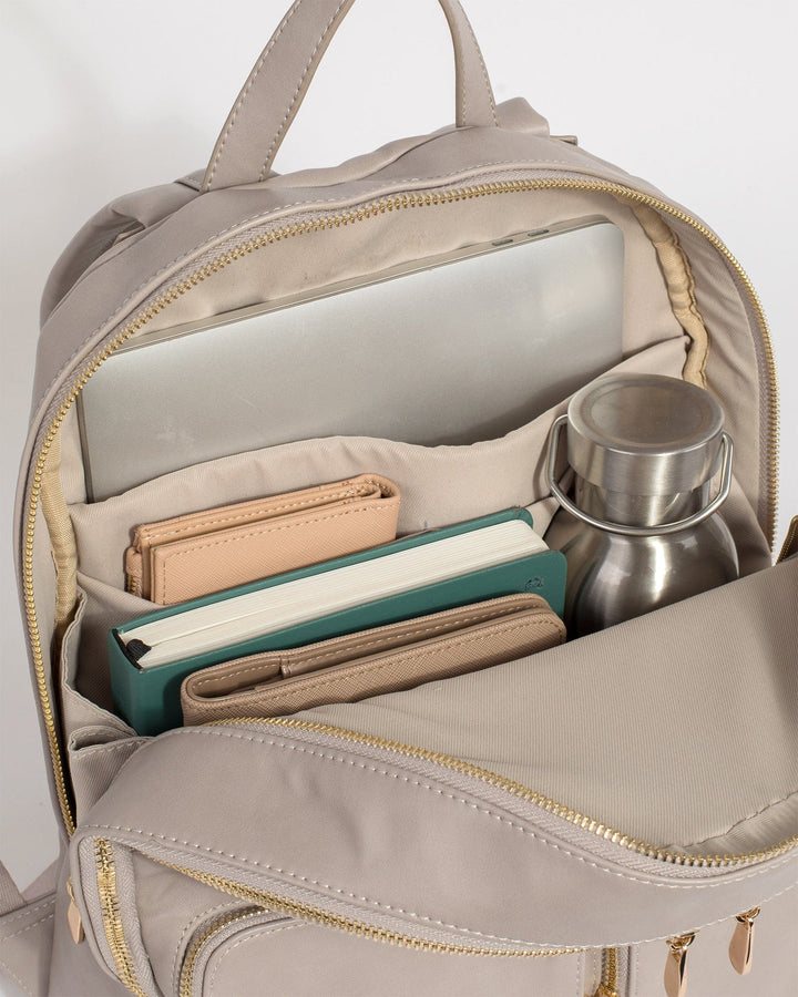 Colette by Colette Hayman Taupe Ria Tech Bag Backpack