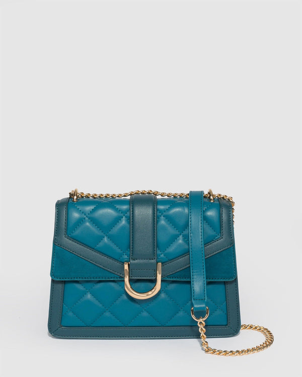 Colette by Colette Hayman Teal Rachel Ring Crossbody Bag