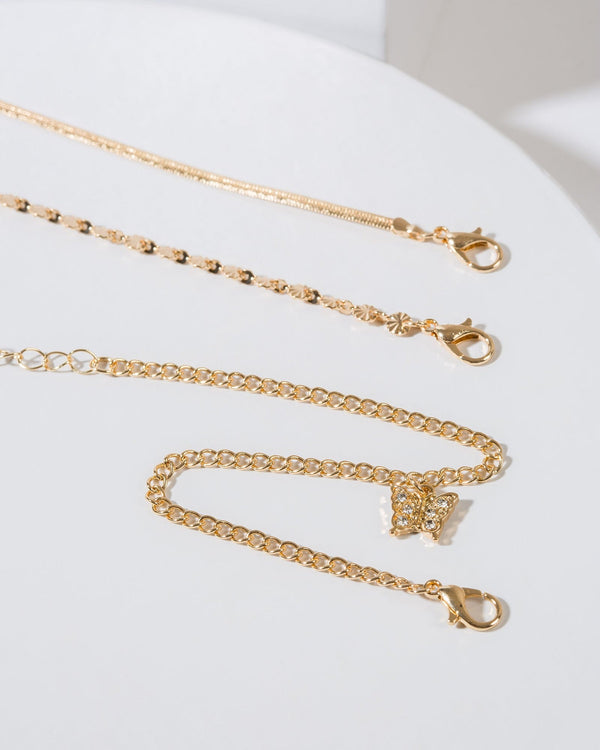 Colette by Colette Hayman Three Layered Butterfly Bracelet