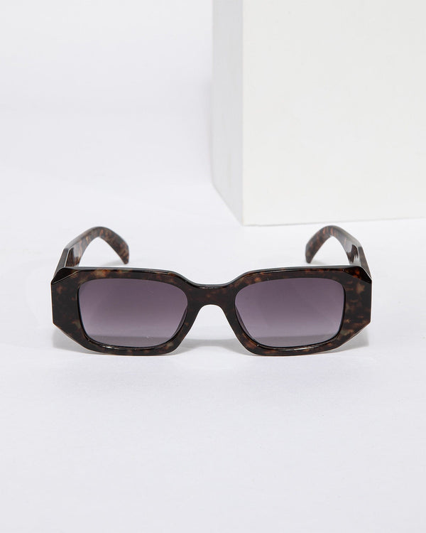 Colette by Colette Hayman Tortoiseshell Rectangular Sunglasses