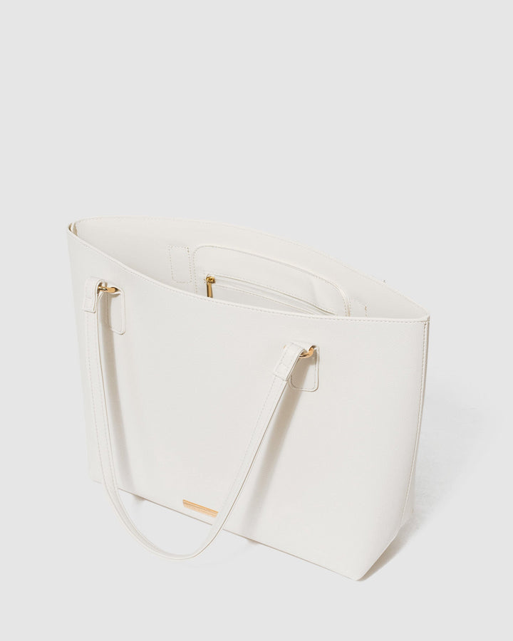 Colette by Colette Hayman White Angelina Tote Bag