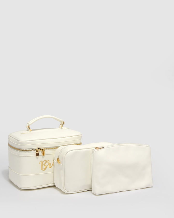Colette by Colette Hayman White Bride Cosmetic Case