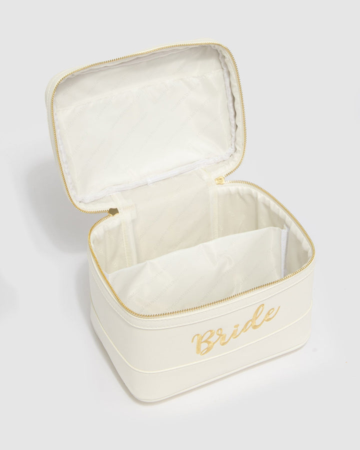 Colette by Colette Hayman White Bride Cosmetic Case