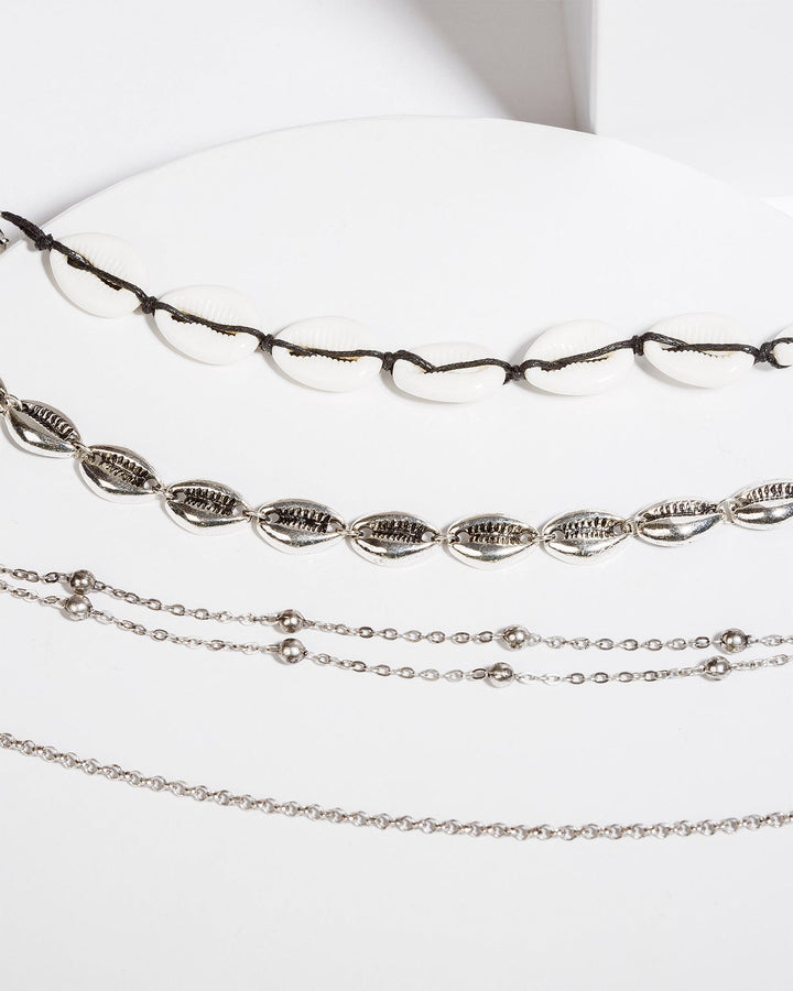 Colette by Colette Hayman White Cowrie Multi Bracelet Pack