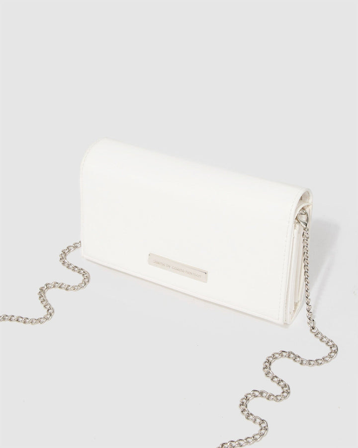 Colette by Colette Hayman White Dana Chain Wallet