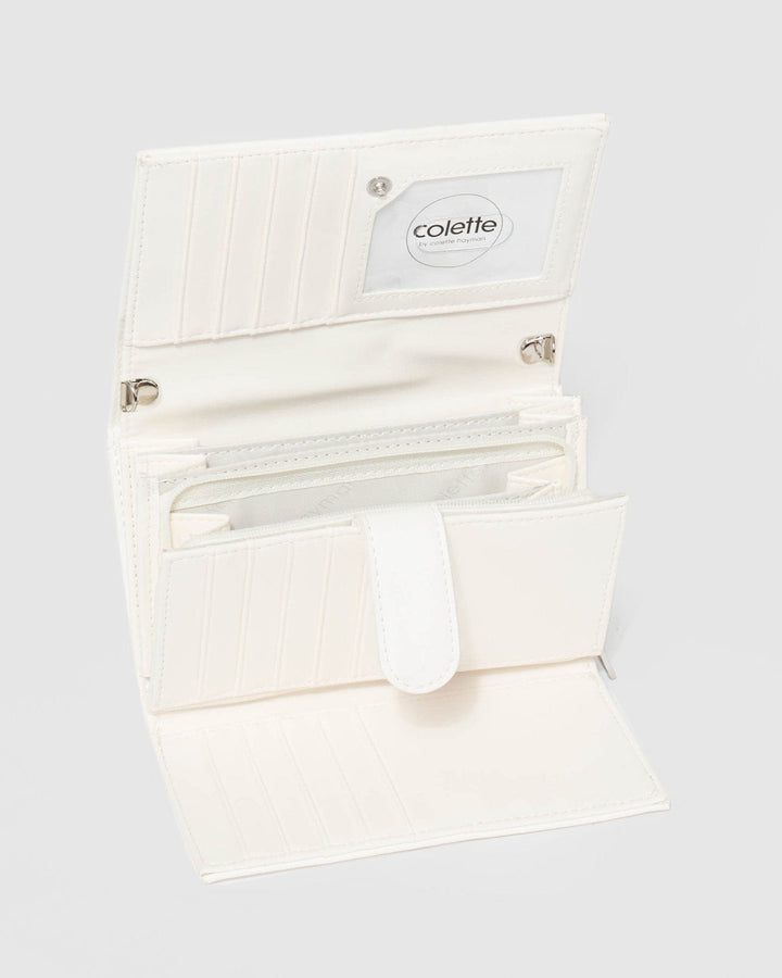 Colette by Colette Hayman White Dana Chain Wallet
