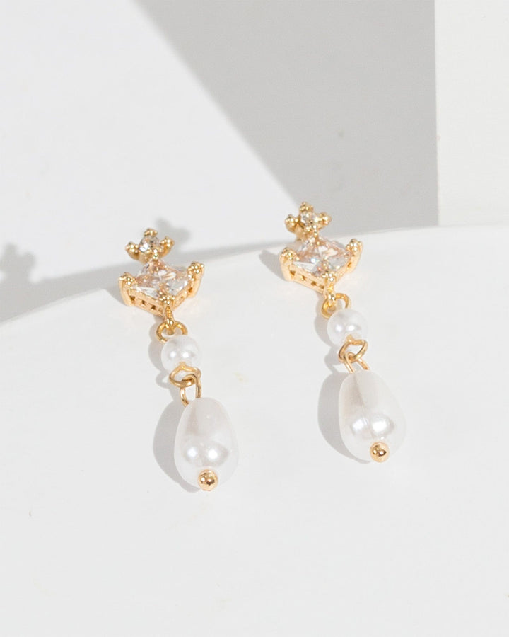 Colette by Colette Hayman White Fine Pearl Earrings