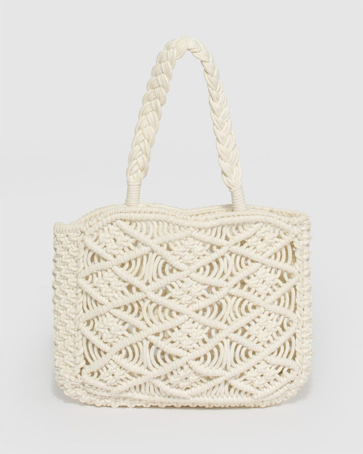 Colette by Colette Hayman White Georgia Crochet Small Bag