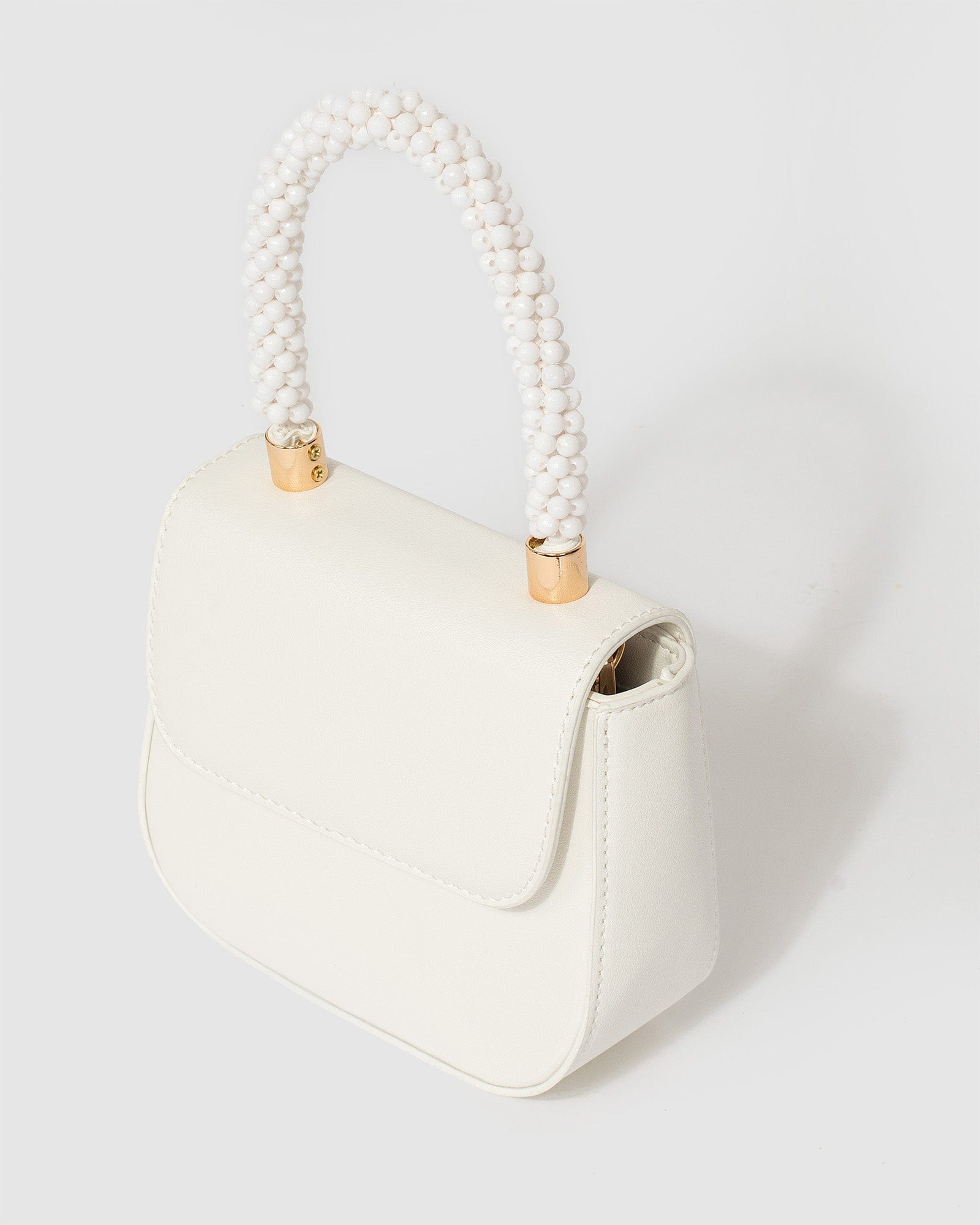 White Jada Bead Mini Bag Online Colette Hayman - Main Image