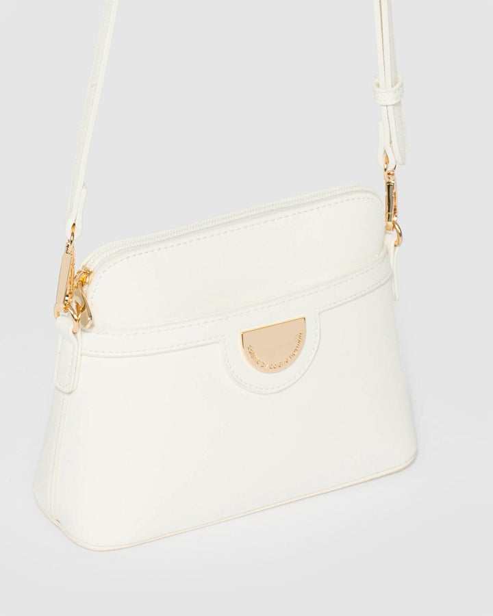 Colette by Colette Hayman White Karen Plate II Crossbody Bag