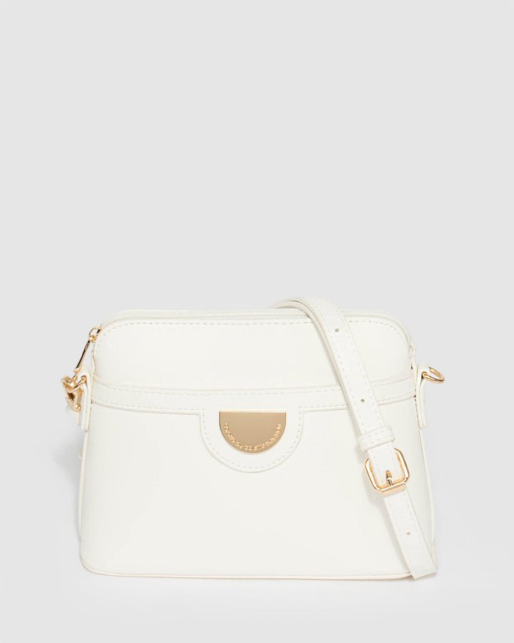 Colette by Colette Hayman White Karen Plate II Crossbody Bag