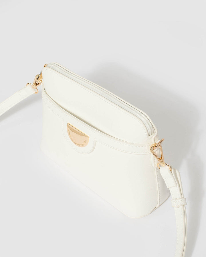 Colette by Colette Hayman White Karen Plate II Crossbody Bag
