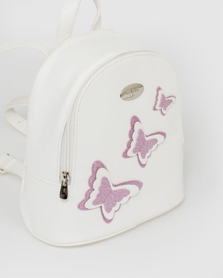 Colette by Colette Hayman White Lila Butterfly Wing Backpack