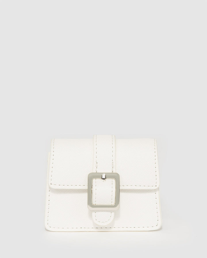 Colette by Colette Hayman White Mini Rachel Keyring Purse
