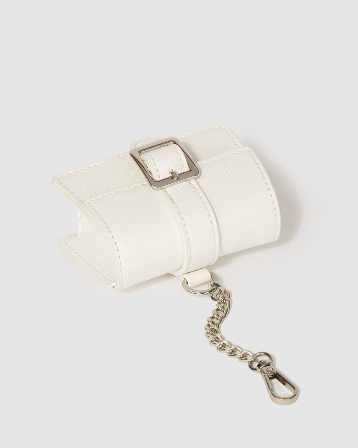 Colette by Colette Hayman White Mini Rachel Keyring Purse