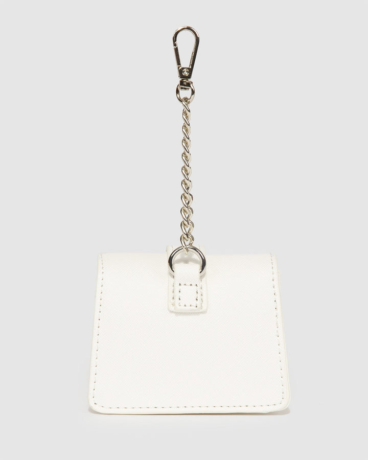 Colette by Colette Hayman White Mini Rachel Keyring Purse