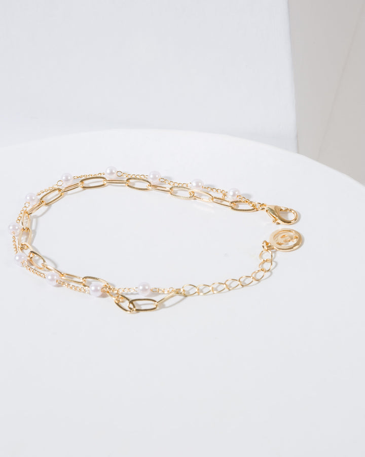 Colette by Colette Hayman White Pearl Layered Bracelet Pack