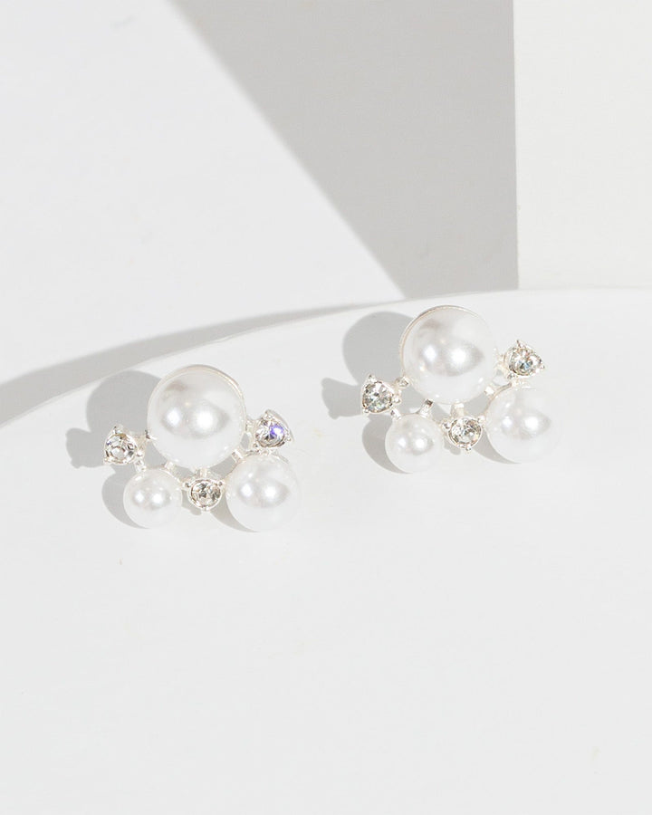 Colette by Colette Hayman White Pearl Stud Earrings