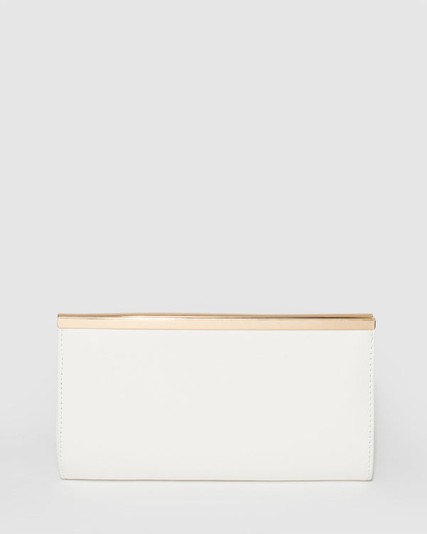 Colette by Colette Hayman White Taylor Classic Clutch Bag