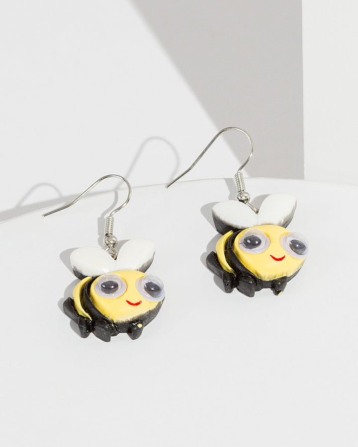 Colette by Colette Hayman Yellow Bumble Bee Earrings