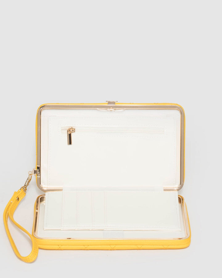 Colette by Colette Hayman Yellow Eve Square Quilt Hardcase Wallet